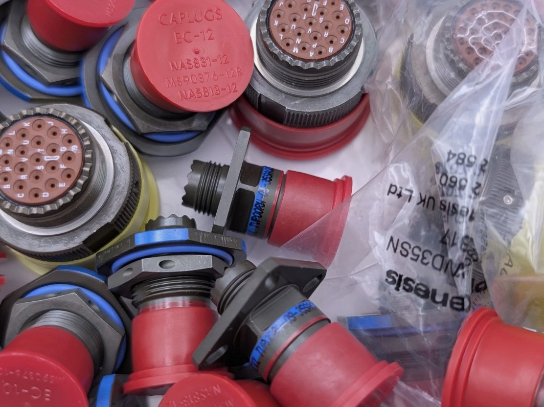 High precision circular mil-spec connectors with Caplugs protective caps