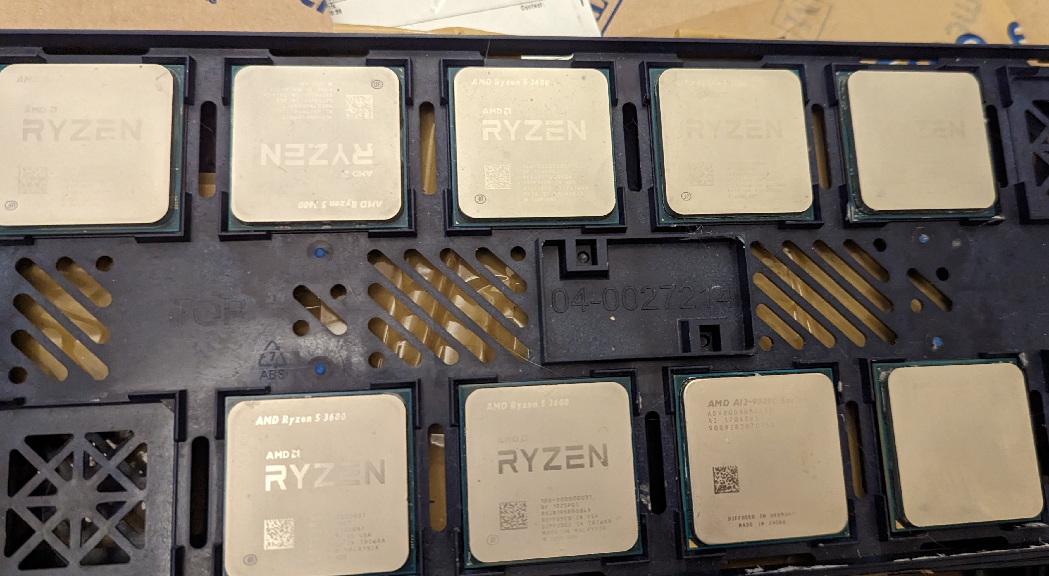Surplus CPUs and Kingston RAM modules