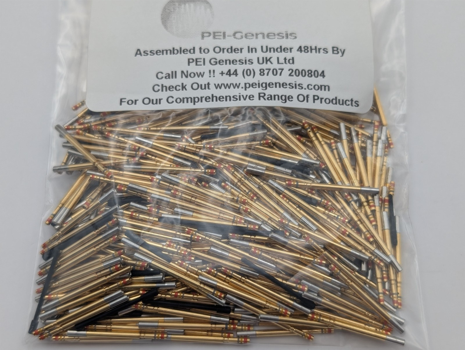 PEI Genesis gold-plated crimp contacts