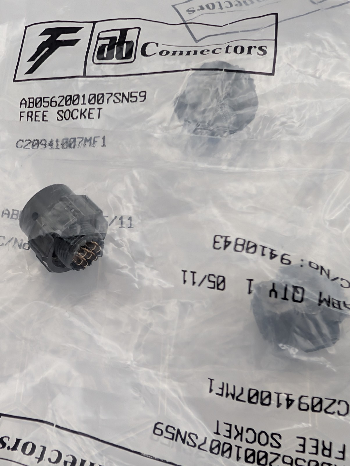 AB Connectors AB0562001007SN59 Free Socket